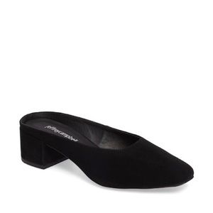 Jeffrey Campbell Black Suede Oceane Mules